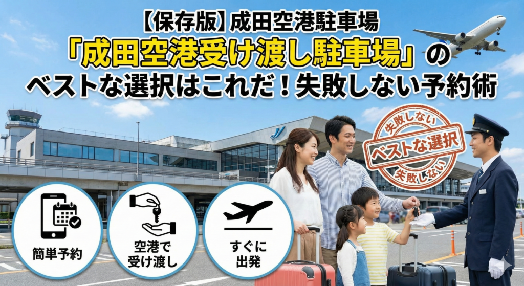 成田空港 第2ターミナル前での車両受け渡しイメージ（バレーパーキング）